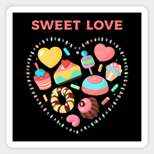 sweet candy heart love Magnet